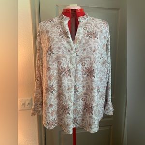 Loft Plus floral blouse
